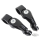 Adj. Peg mounts Angled 2.5" Short Black
