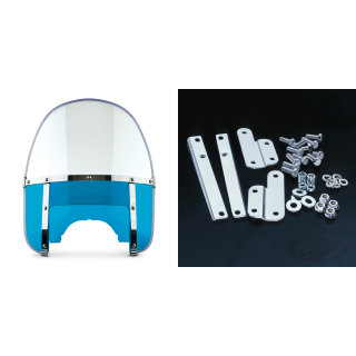Beaded H-Duty round top/notched blue