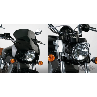 Wave QR windshield kit Scout chrome