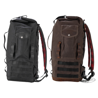Burly Voyager Sissy Bar Bag Dark Oak