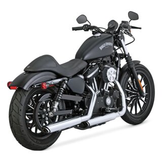 Vance & Hines Twin Slash 3" Slip-ons chrome