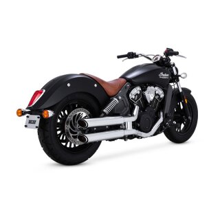 Vance & Hines Twin Slash 3" Slip-ons chrome