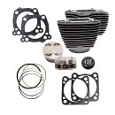 S&S, 132" big bore kit. Black cylinders /...