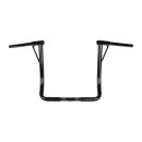 Burly, 1-1/4" Louie B bar, 16â€ rise. Black