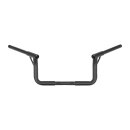 Burly, 1-1/4" Louie B bar, 8â€ rise. Black