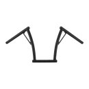 Burly, 1" Viejo bar, 13â€ rise. Black