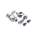 M8 Softail passenger footpeg mount kit, 360° adj. Chrome