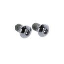 M8 Softail passenger footpeg mount kit, 360° adj. Chrome