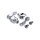 M8 Softail passenger footpeg mount kit, 360° adj. Chrome