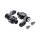 M8 Softail passenger footpeg mount kit, 360° adj. Black
