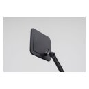 Daytona, D-Mirror-20, Flat Mirror. Square. Black. Right side