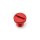 Daytona, mirror hole plug. Red. RHT