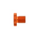 Daytona, mirror hole plug. Orange. RHT