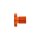 Daytona, mirror hole plug. Orange. RHT