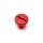 Daytona, mirror hole plug. Red. LHT