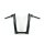 Kodlin, 2" Str8Up handlebar tall 38 cm high. Black