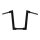 Kodlin, 2" Str8Up handlebar extra tall 43 cm high. Black