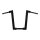 Kodlin, 2" Str8Up handlebar extra tall 43 cm high . Black