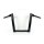 Kodlin, 2" Str8Up handlebar tall 38 cm high. Black