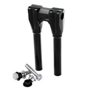 Kraus, Straight Riser set. 25mm clamp, 250mm rise. Black