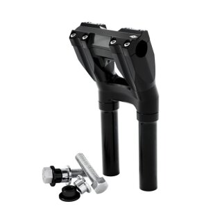 Kraus, Kickback Riser set. 28mm clamp, 250mm rise. Black