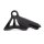 Kraus, rear radial caliper mount bracket. Black