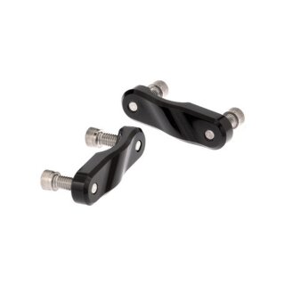 Kraus, remote reservoir saddlebag brackets. Black