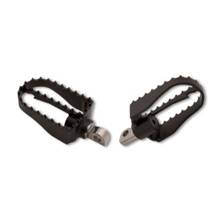 Burly, MX foot pegs. Black