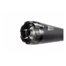 Zard E4 / E5 Edelstahl 2-1 Auspuffanlage schwarz für Harley Softail 18-24