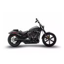 Zard Euro 4 Edelstahl 2-1 Auspuffanlage schwarz für Harley Softail 18-20