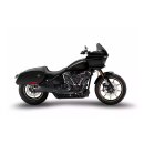 Zard Euro 4 Edelstahl 2-1 Auspuffanlage schwarz für Harley Softail 18-20