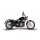 Zard E4 / E5 Edelstahl 2-1 Auspuffanlage schwarz für Harley Softail 18-24