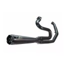 Zard 2-1 Edelstahl Euro5 Auspuffanlage schwarz für Harley M8 Touring 21-23