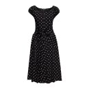 Queen Kerosin AOP Swing dress black