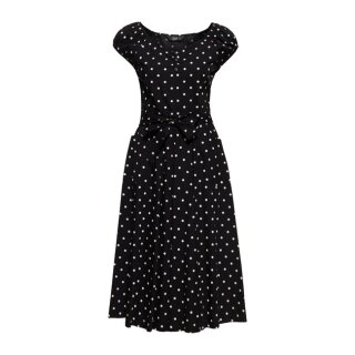 Queen Kerosin AOP Swing dress black