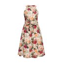 Queen Kerosin Aop Hawaiian Flowers Dress Off white