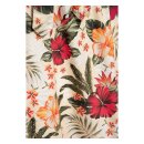 Queen Kerosin Aop Hawaiian Flowers Dress Off white