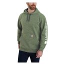 Carhartt Sleeve Logo Hooded Sweatshirt elm space dye