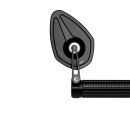 Motogadget mo.view Pace Flip Lenkerenden Spiegel schwarz
