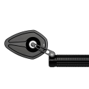 Motogadget mo.view Pace Flip Lenkerenden Spiegel schwarz