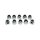 Colony, cap nuts 8-32 chrome plated