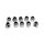 Colony, cap nuts 10-24 chrome plated