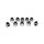 Colony, cap nuts 1/4-24 chrome plated