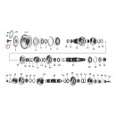 Colony transmission sprocket nut. Steel