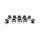 Colony, cap nuts 3/8-16 chrome plated
