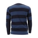 Roeg Ricky Jersey Pullover gestreift Baumwolle Navy Schwarz