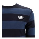 Roeg Ricky Jersey Pullover gestreift Baumwolle Navy Schwarz
