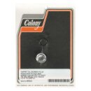 Colony, hex plug oil screen crankcase. Chrome