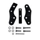 DK Custom Products, rider floorboard relocation kit. Black