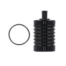 DK Custom Products 4 stage billet catch can. Black